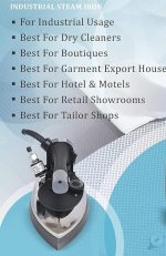 Buy Silver Star ES300L Stailess Steel Steam Iron - Murthy Sewing Machines Chennai