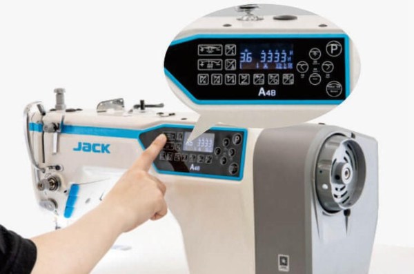 Jack A4B Single Needle Direct Drive Fully Automatic Lockstitch Industrial Sewing Machine Set
