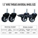 Industrial Sewing Machine Swivel Castors Locking Wheels - Murthy Sewing Machines