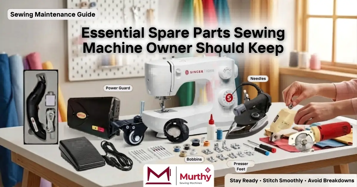 Essential Spare Parts Sewing Machine Owner Should Keep - Murthy Sewing Machine
