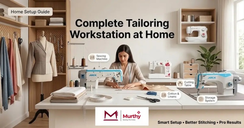 How to set up a complete Tailoring Workstation at Home - Murthy Sewing Machine
